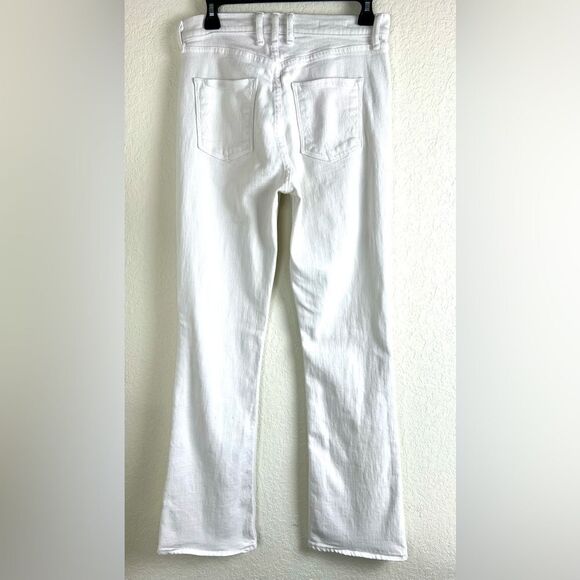 Anthropologie McGuire Ginsburg Bootcut High Rise White Jeans - Picture 7 of 16